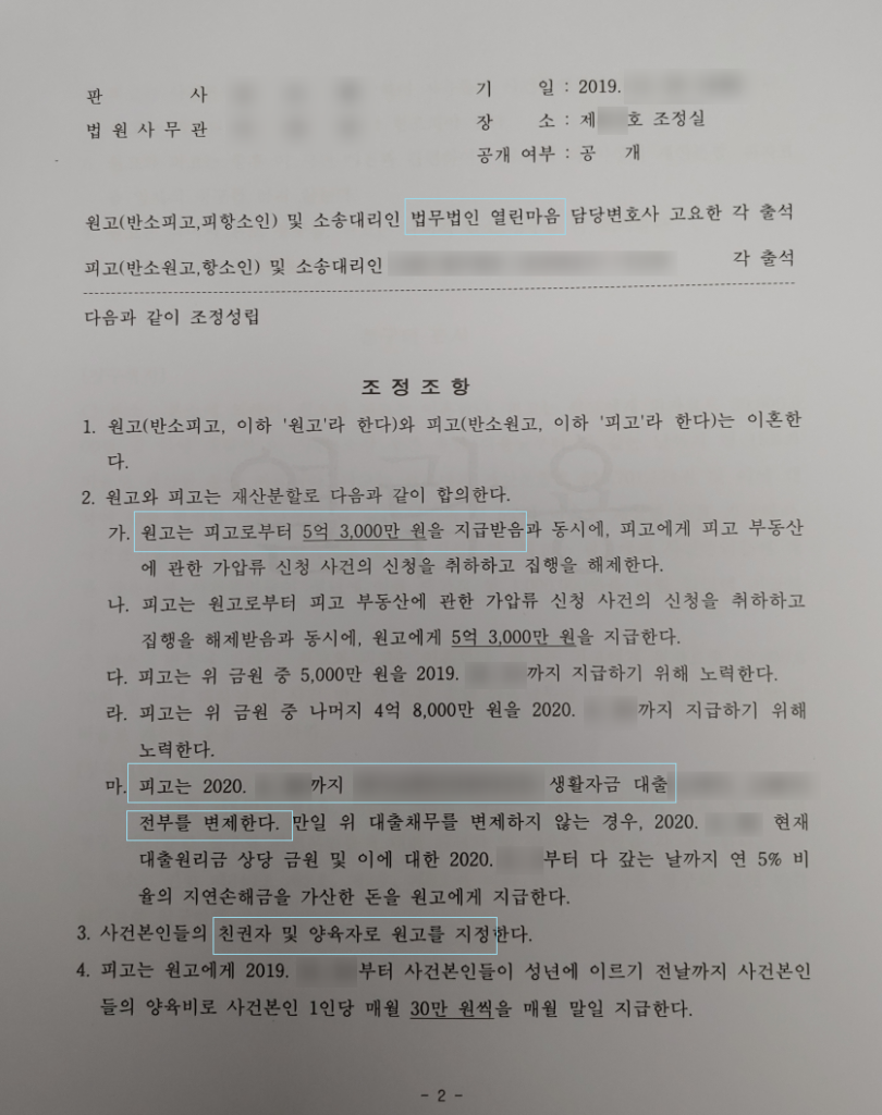 [조정이혼] 조정이혼 실제 사례 5가지