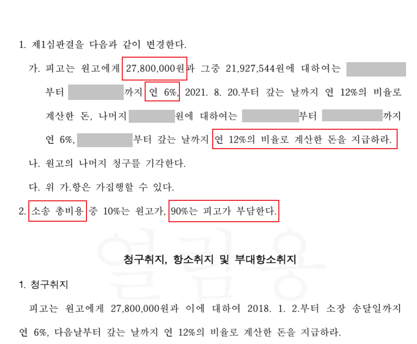 [보증금반환] 보증금 및 소송비용 받아내다.